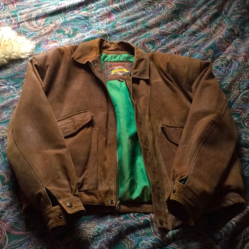 Vintage Adventure Bound Leather Bomber